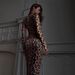 Women's Sexy Leopard Print Round Neck Long Sleeve High Waist Bodycon Mini Dress – Ins Style Club Gown_ecoleips.com