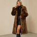 Autumn And Winter New Women's Square Collar Fur Long Coat Coat Women's Europe And America_ecoleips.com