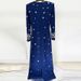 Women's Clothing New Star Fashion Heavy Beaded Diamond Slim Long Dress Dress Long Skirt_ecoleips.com