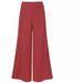 Women’s Clothing Fashion New Women's Button Elastic High Waist Wide Leg Pants_ecoleips.com