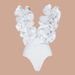 Women's Clothing Swimsuit Lace V Neck Irregular Skirt Swimsuit Suit_ecoleips.com