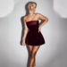 Foreign Trade 2023 Winter New Women's Fashion Sexy Hot Girl Backless Off-Shoulder Tube Top Dress_ecoleips.com