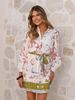 Aria Basics Aria Basics European And American Cross-border 2025 New Model Independent Coat Casual Fashion Linen Printed Shirt_ecoleips.com
