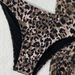 Swimsuit Women Three-Piece Leopard Bikini European And American Triangle Cup Strap High-End Metal Small_ecoleips.com