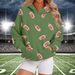 Autumn New Hooded Sweatshirt Baseball Elements Digital Print Women's Athleisure Sweatshirt_ecoleips.com