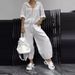 Women's Clothing Spring And Autumn New Cotton And Linen Women's Casual Fashion Long Sleeved Trousers Two Piece Suit_ecoleips.com