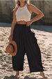 2026 European And American Women's Clothing Elastic Waist Pleated High Waist Wide Leg Pants Loose Casual Cotton And Linen Trousers_ecoleips.com