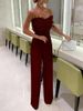 Women's Clothing Spring And Summer New Feather Tube Top Sexy Fashion Jumpsuit_ecoleips.com