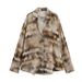 Spring Summer Women's Fashion Casual Versatile V Neck Tie Dye Shirt And Pants Set European American Style Export Order_ecoleips.com