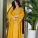 Women's Clothing Muslim Rhinestone Style Two Piece Robe Chiffon Straight Tribute Stitching With Belt_ecoleips.com