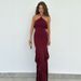 Summer New Arrivals Women's Solid Color Halter Neck Slim Fit Temperament Dress Fashionable European And American Style Foreign Trade Wholesale_ecoleips.com