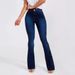 Women's Clothing High Waist Slim Elastic Flared Jeans Ladies Trousers_ecoleips.com