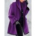 Women's Oversized Wool-Blend Coat – Lightweight Longline Duster (S-5XL, 10 Colors, Single-Button Closure)_ecoleips.com