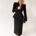 Women's Clothing New Fashion Waist Slim Fit Hip Suit Collar Solid Color Long Sleeve Professional Suit Dress_ecoleips.com