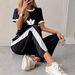 Women's Clothing Women's Summer Casual Two Piece Set Style Simple Fresh Print T-Shirt And Trouser For Formal & Casual For Women_ecoleips.com
