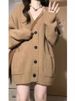 K Soft And Tender New Loose Cardigan For Women; Casual Knit Sweater; Lazy Style Pullover_ecoleips.com