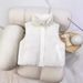 Women's Quilted Puffer Vest With Stand Collar, Loose Fit, Solid Color, Casual Winter Vest For Women (Beige, Black, Green, Coffee)_ecoleips.com