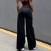High Waisted Straight Leg Yoga Pants For Women Quick Drying Hip Enhancing Loose Casual Sports Fitness Trousers_ecoleips.com