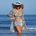 Women's Clothing Fashion Sexy Multi Color Printed Women's Swimsuit Bikini BIKINI Three Piece Women's Swimsuit_ecoleips.com