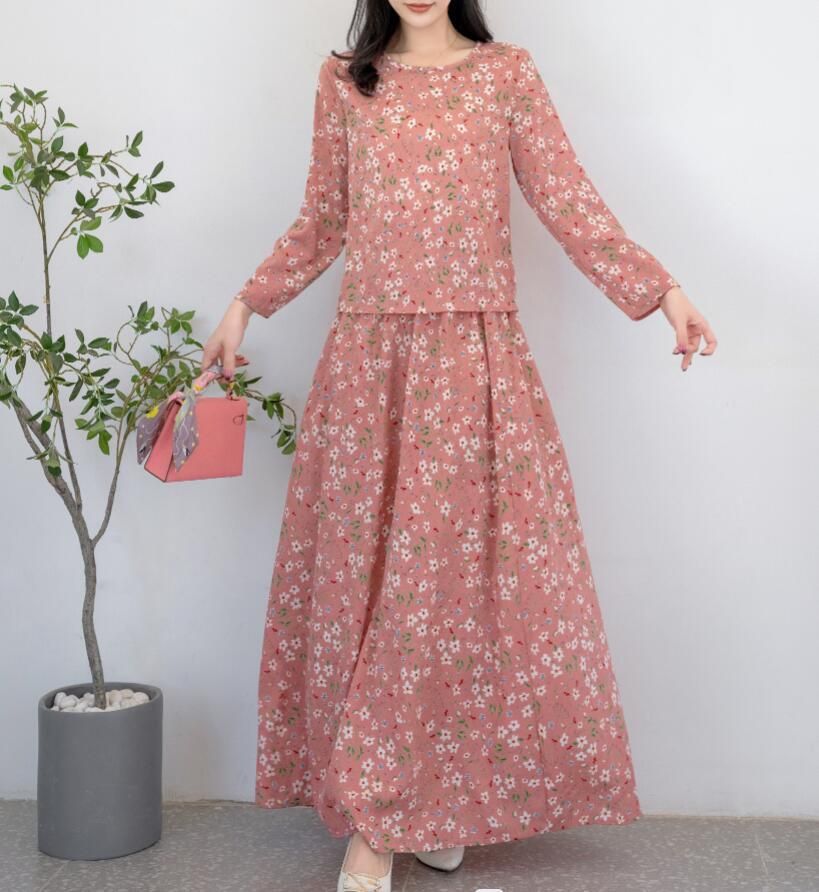 137 Muslim Two-Piece Dress Set_ecoleips.com