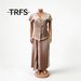 Short Sleeve Knit Cardigan & Pleated Skirt Set - Versatile Casual Office Wear, Loose Fit Womens Two Piece Outfit_ecoleips.com