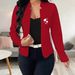 Women's Slim Fit Long Sleeved Blazer Cardigan Fashionable Print_ecoleips.com
