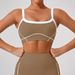 Women's Clothing White Edge Nude Outdoor Sports Underwear For Women With Shockproof High Strength Thin Shoulder Straps And Beautiful Back Yoga Vest_ecoleips.com