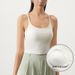 CANVAUS Women's Short Black White Crop Top Chest Pads, Large Round Neck, Suitable For Both Inner And Outer Wear, With A_ecoleips.com