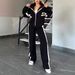New Women's Versatile Casual Fashion Color-blocked Sportswear Set_ecoleips.com