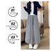 Flower Bud Rice Skirt For Women New Autumn Small Size High Waist Draped Soft Glutinous Wide Leg Lantern Pants_ecoleips.com