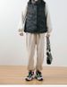 Women's Korean Version Of Stand-up Collar Vest Women's Vest Women's New Down Jacket Autumn And Winter Sleeveless Warm Retro_ecoleips.com