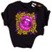 Cross-border Fashion Women's Clothing New Style Letter European And American Leopard Print Lip T-shirt_ecoleips.com