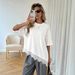 2026 Summer New Cross-Border Women's Fashion Elegant Design Asymmetrical Hem Lace Patchwork Short Sleeve Plus Size_ecoleips.com