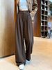 K New Women's Suit Pants With A High-end Feel And A Slimming Effect. Casual Pants With High Waist, Straight Leg, And Wide Leg_ecoleips.com
