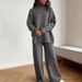 Women's Clothing Autumn/Winter Casual Loose Turtleneck Knitted Sweater Set Style Solid Color Fashion For Women_ecoleips.com
