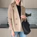 2025 Spring New Cross-Border European And American Foreign Trade Women's Fashion Elegant Woolen Patchwork Coat_ecoleips.com