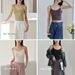 Spring Summer New Camisole For Women Pearl Yarn, Seamless, Beautiful Back, With Chest Pads, No Bra Needed, Inner Outer_ecoleips.com