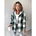 Women's Plaid Overshirt Jacket – Trendy Checkered Shacket For Fall & Winter (Casual Streetwear, Loose Fit, Multiple Colors)_ecoleips.com