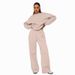 Women's Clothing Color Loose Long Sleeve Round Neck Women's Fashion Casual Wide Leg Pants Set_ecoleips.com
