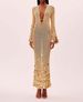 Spring Autumn New Arrival V Neck Knit Long Dress Fashion Slimming Elegant Womens Casual Formal Party Evening Midi Dress_ecoleips.com