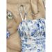 French Floral Strap Waist-Cinching Summer 2025 New Stylish Design Niche Fashion Casual Dress_ecoleips.com