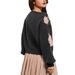 Women's Floral Jacquard Sweater Oversized Crewneck Knit Top Soft Acrylic Blend Casual Loose Fit Tunic Long Sleeve Pullover_ecoleips.com