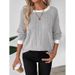 Autumn And Winter Fake 2 Pieces Round Neck Long Sleeve Solid Color Rib Fabric Warm Sweater T-Shirt Top Wholesale_ecoleips.com