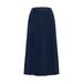 Aria Basics Aria Basics Cross-Border European And American Dark Blue Mid-Length Denim A-Line_ecoleips.com