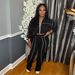 Women's Clothing Contrast-Stripe Woven Top & Wide-Leg Sports Pants Set – Streetwear Essentials_ecoleips.com