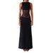 Women's Sexy Lace Hollow Out Backless Low Waist Bodycon Midi Dress – Elegant Evening Party Gown_ecoleips.com