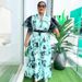 Plus Size Floral Print Maxi Dress With Puff Sleeves – Stylish & Comfortable Women’s Summer Dress_ecoleips.com
