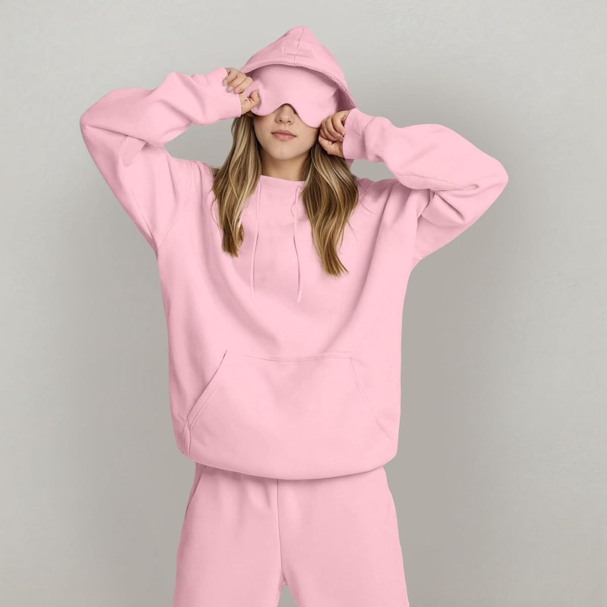 Women's Solid Color Hooded Pullover Sweatshirt - Oversized Casual Long Sleeve Top With Pockets For Autumn Winter (Available In 8 Colors & 7 Sizes)_ecoleips.com