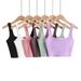 Women's Sexy Backless Double Layered Tank Top European American Style Solid Color Summer Clothing Versatile Sleeveless Short Top_ecoleips.com