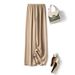 Endi Women's Wide-Leg Th*row Summer Thin Silky Drapey Air Slimming Elastic High-Waisted Straight Pants_ecoleips.com